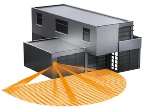 STEINEL 603717 - Sensore ad infrarossi per esterno IS 2180 2 nero IP54