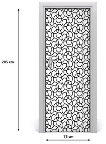 Adesivo per porta interna Sfondo geometrico 75x205 cm