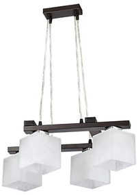 Jupiter 1099 - PO 4 p - Lampadario a sospensione POLA 4xE27/60W/230V wengé