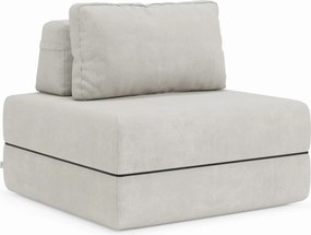 Rift poltrona letto con materasso alto 24 cm e memory foam - schienale mobile e tessuto smacchiabile T31