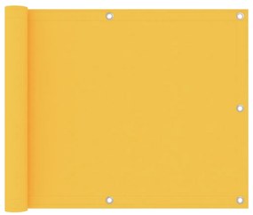 Paravento Da Balcone Giallo 75x400 Cm Tessuto Oxford /