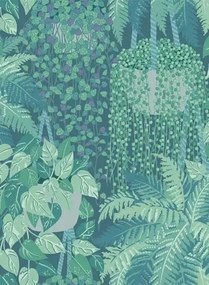 Cole & Son Carta da parati Fern - Teal