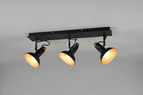Barra roxie  barra 3 faretti e portafarettis orientabili l.57cm met...