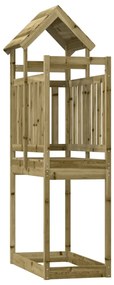 Torre Da Gioco 52,5x110,5x214 Cm İn Legno Di Pino Impregnato /