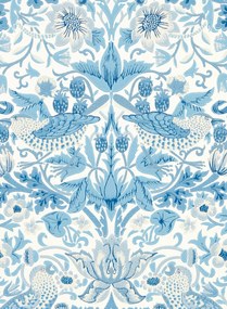 Morris & Co Carta da parati Simply Strawberry Thief - Woad