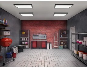 Brilagi - Plafoniera LED da bagno FRAME LED/40W/230V 60x60 cm IP44 nero