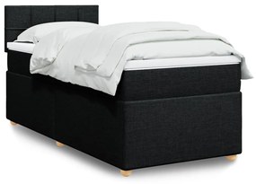 Giroletto A Molle Con Materasso Nero 80x200 Cm İntessuto /