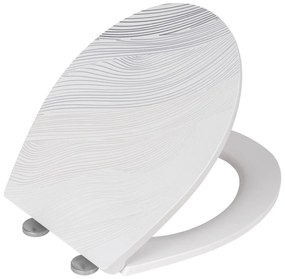 Sedile WC con chiusura Easy-Close (automatica) 38 x 44,5 cm Menin – Wenko