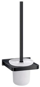 OMNIRES DA70620BL - Porta scopino WC da parete DARLING nero opaco