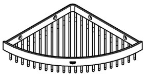 GROHE 40809000 - Portasapone in filo SELECTION CUBE 20 × 20 cm, cromo lucido