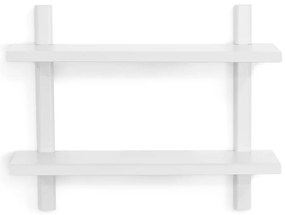 Mensola bianca in metallo con ripiani multipli 60 cm Hola – Spinder Design