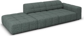 Divano Chicago in ciniglia a 3 posti, aperto su un lato - L262 cm