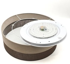 Plafoniera LED SIRJA WOOD LED/36W/230V diametro 45 cm marrone/quercia