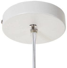 Lampadario Alluminio Bianco 20 x 20 x 30 cm