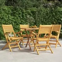 Sedie da Giardino Pieghevoli 4pz 55x62x90cm Legno Massello Teakcod mxl 100262