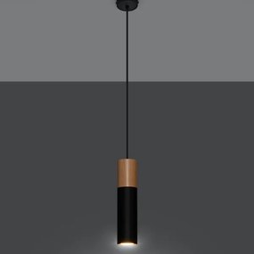 Sollux SL.0632 - Lampadario a sospensione con filo PABLO 1xGU10/40W/230V nero