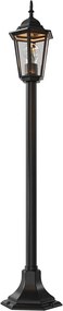 Paletto Lanterna Vintage 100cm E27 IP54 Nero - Serie Tosca
