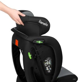 Lionelo - Seggiolino auto IZZY i-Size 40-150 cm Nero/Grigio