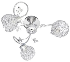 Lampadario a plafone SOPHIA 3xE27/15W/230V cromo lucido/limpido