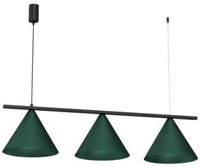 Lampada a sospensione con cavo CAPITAL 3xGX53/15W/230V verde