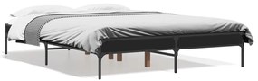 Giroletto Nero 120x190 Cm İn Legno Multistrato E Metallo /