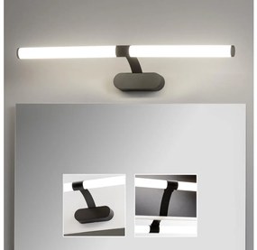 Brilagi - Specchio da bagno con luce LED TUBEO LED/8W/230V 60 cm IP44 Nero