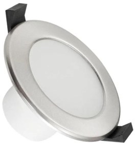 Lampada da incasso LED per bagno LED/7W/230V 3000K argento IP44