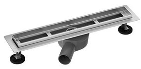 Canalina di scarico 55x7,6 cm argento/grigio