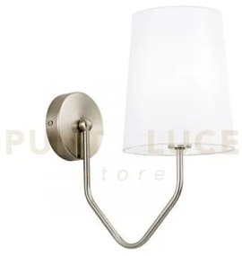 Applique a parete sally nikel 1 luce attacco e14 28x31,5x10cm in me...