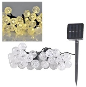Catena LED solare 30xLED/8 funzioni 300 mAh 4,9m IP44 bianco caldo