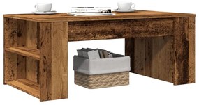 Tavolino Da Salotto Legno Antico 102x55x42 Cm Legno Multistrato /