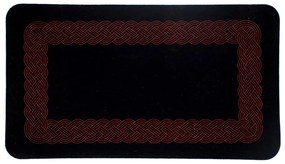 Tappeto asciugapasso floccato nero mis.69x49,5