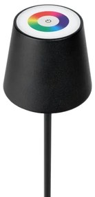 Lampada LED RGBW dimmerabile per esterni LED/4W/4000 mAh 3000/4000/5500K IP44 nero