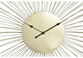 Orologio da Parete DKD Home Decor Fiore Dorato Metallo (57 x 4 x 57 cm)