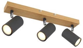 Globo 57911-3G - Faretto ROBBY 3xGU10/35W/230V grigio/marrone