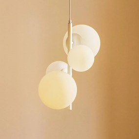 ALDEX Lampada a sospensione Dione, 4 luci, bianco