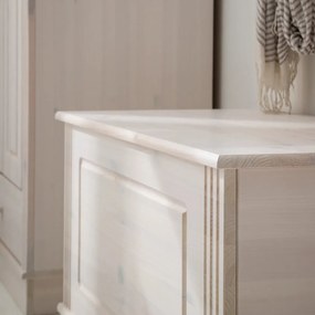 Cassapanca in legno di pino bianco 80x45 cm Anita - Støraa