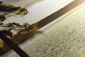 Stampa su tela – Tramonto sul lago
