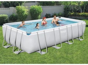 Set Piscina Rettangolare Power Steel 549x274x122 Cm /