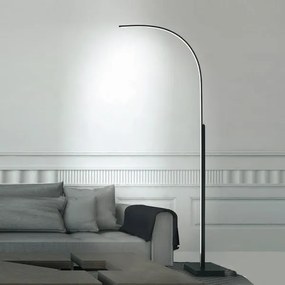 Piantana curva led 48w nero WW