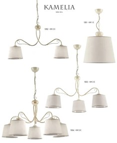 Jupiter 1352 - KM 2 E - Lampadario a sospensione con catena KAMELIA 2xE27/60W/230V