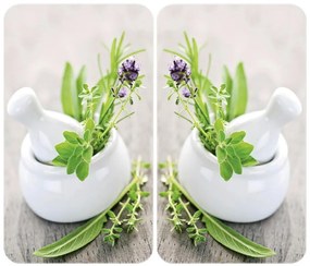 WENKO 2521420100 - Copri piano cottura 52x30 cm multicolore/grigio/trasparente