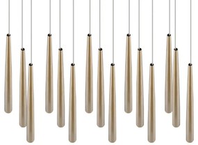 Lampadario LED dorato Cala – Trio Select