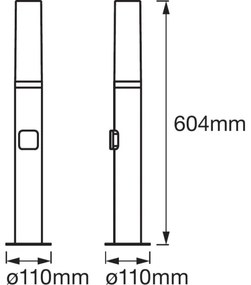 Ledvance - Lampada LED RGB per esterno SMART+ FLARE LED/7.5W/230V IP44 Wi-Fi