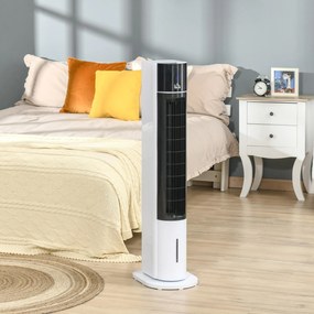Raffrescatore Ventilatore Evaporativo 3 Litri 60W con Telecomando Bianco...