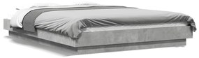 Giroletto Luci Led Grigio Cemento 140x190 Cm Legno Multistrato /