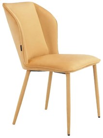 Set di sedie da pranzo in velluto giallo 2 pz Wilma - Støraa