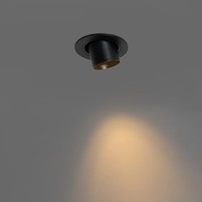 Set di 6 faretti da incasso neri GU10 35mm rotondi inclinabili - Installa