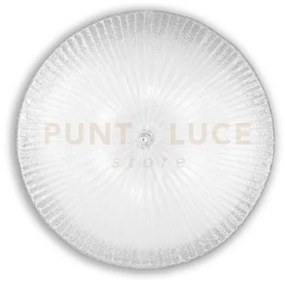 Shell plafoniera in vetro trasparente 6 luci attacco e27 d.60cm