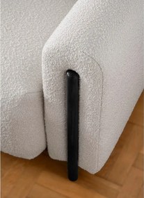 Divano greige allungabile/con contenitore e rivestimento in bouclé 244 cm Arcadova – ELTAP